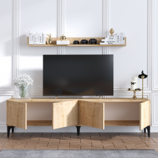 Televízny stolík Primo, 180 cm, dub - 3