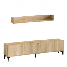 Televízny stolík Primo, 180 cm, dub - 1