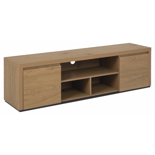 Televízny stolík Tottenham, 160 cm, MDF, prírodný - 1