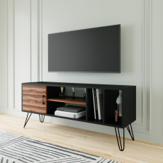 Televízny stolík Tugiba, 150 cm, čierna - 3