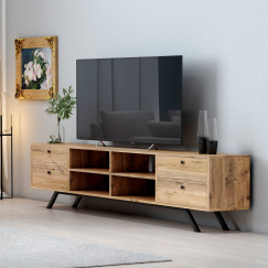 Televízny stolík Ventura, 180 cm, orech