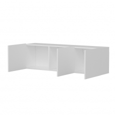 Televízny stolík White, 150 cm, biela - 8