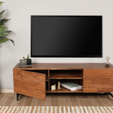 Televízny stolík Wood, 150 cm, orech - 7