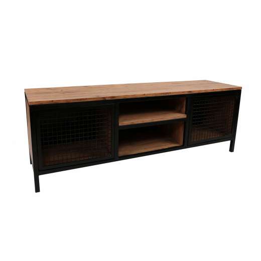 Televízny stolík Zeno, 150 cm, čierna - 1