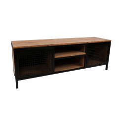 Televízny stolík Zeno, 150 cm, čierna