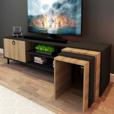 Televízny stolík Zigon, 180 cm, dub - 3