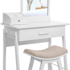 Toaletní stolek Marlin, 135 cm, bílá - 1
