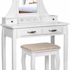 Toaletní stolek Mira, 138 cm, bílá - 1