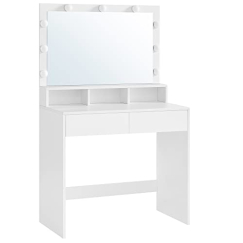 Toaletný stolík Falchion, 140 cm, biela