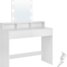 Toaletný stolík Figment, 145 cm, biela - 1