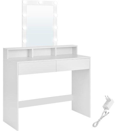 Toaletný stolík Figment, 145 cm, biela