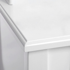 Toaletný stolík Janis, 145 cm, biela - 4