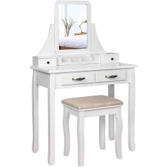 Toaletný stolík Mira, 138 cm, biela