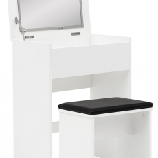 Toaletný stolík Ora, 81 cm, biela - 1