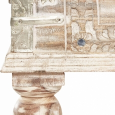 Truhla Vern, 145 cm, krémová / bílá - 7