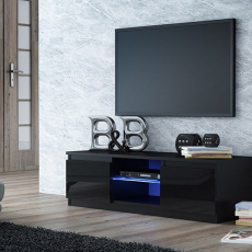TV stolek Boner, 120 cm, černá lesk - 3