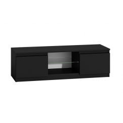 TV stolek Boner, 120 cm, černá lesk