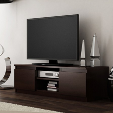TV stolek Boner, 120 cm, tmavě hnědá - 2