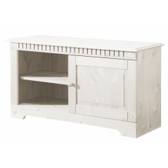 Tv stolek Brix, 94 cm, bílá