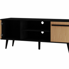TV stolek Chantal, 140 cm, přírodní / černá - 4