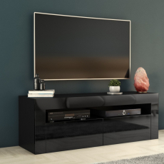 TV stolek Deko I, 140 cm, černá lesk - 2