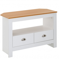 Tv stolek Deliman, 85 cm, bílá