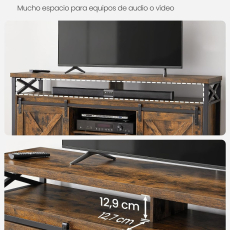 TV stolek Enyo, 147 cm, hnědá - 4