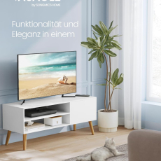 TV stolek Eowyn, 120 cm, bílá - 2