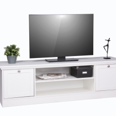 Tv stolek Fido, 160 cm, bílá - 1