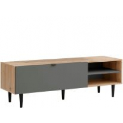 TV stolek Legolas, 140 cm, přírodní / antracitová