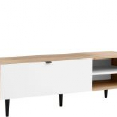 TV stolek Legolas, 140 cm, přírodní / bílá - 1