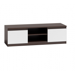 TV stolek Malwa, 120 cm, bílá / tmavě hnědá