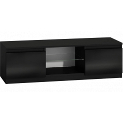TV stolek Malwa, 120 cm, černá lesk