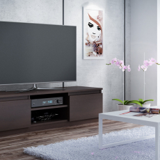 TV stolek Malwa, 140 cm, tmavě hnědá - 2