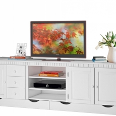 Tv stolek Neo, 220 cm, bílá - 1