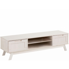 Tv stolek Ohaia, 150 cm, bílá