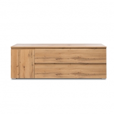 TV stolek s dveřmi a zásuvkami Picture, 160 cm, medový dub - 1