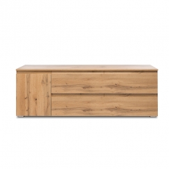 TV stolek s dveřmi a zásuvkami Picture, 160 cm, medový dub