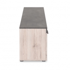 TV stolek s dveřmi Bruk, 140 cm, Sorrento dub/beton - 7