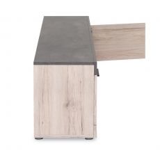 TV stolek s dveřmi Bruk, 140 cm, Sorrento dub/beton - 8