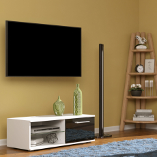 TV stolek Sandy, 100 cm, černá lesk - 5