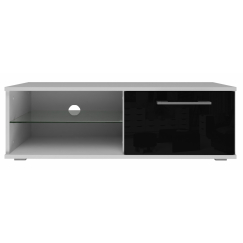 TV stolek Sandy, 100 cm, černá lesk