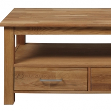 TV stolek se zásuvkami z masivu Corti, 110 cm - 2