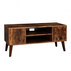 Tv stolek Stella, 110 cm, hnědá / černá