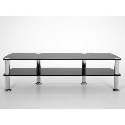 TV stolek Trapez s 2 policemi, 120 cm - 1