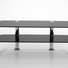 TV stolek Trapez s 2 policemi, 90 cm - 1