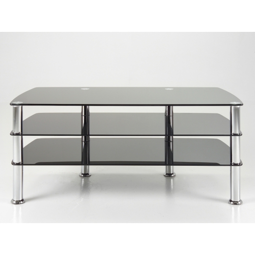 TV stolek Trapez s 3 policemi, 120 cm - 1