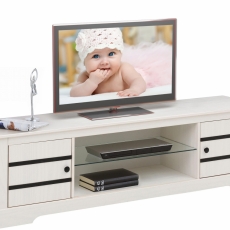 Tv stolek Zina, 160 cm, bílá - 3