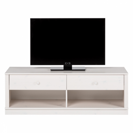 Tv stolík Anat, 136 cm, biela - 1