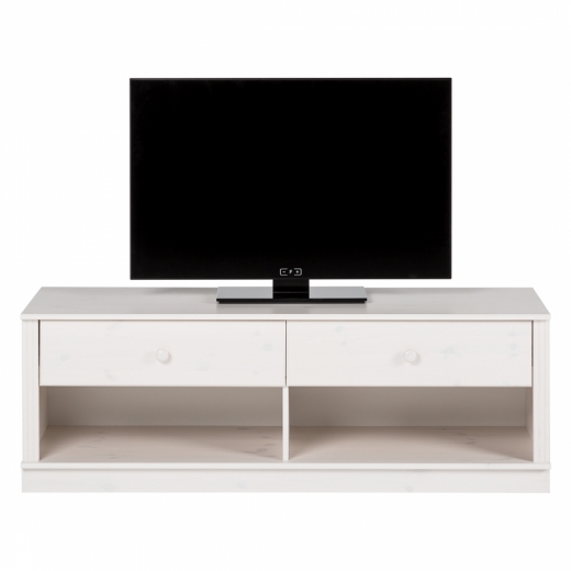 Tv stolík Anat, 136 cm, biela - 1